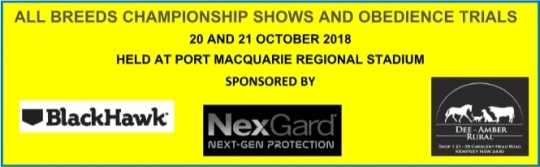 Port Macquarie Dog Club Obedience, Agility and Competitive Dog Training